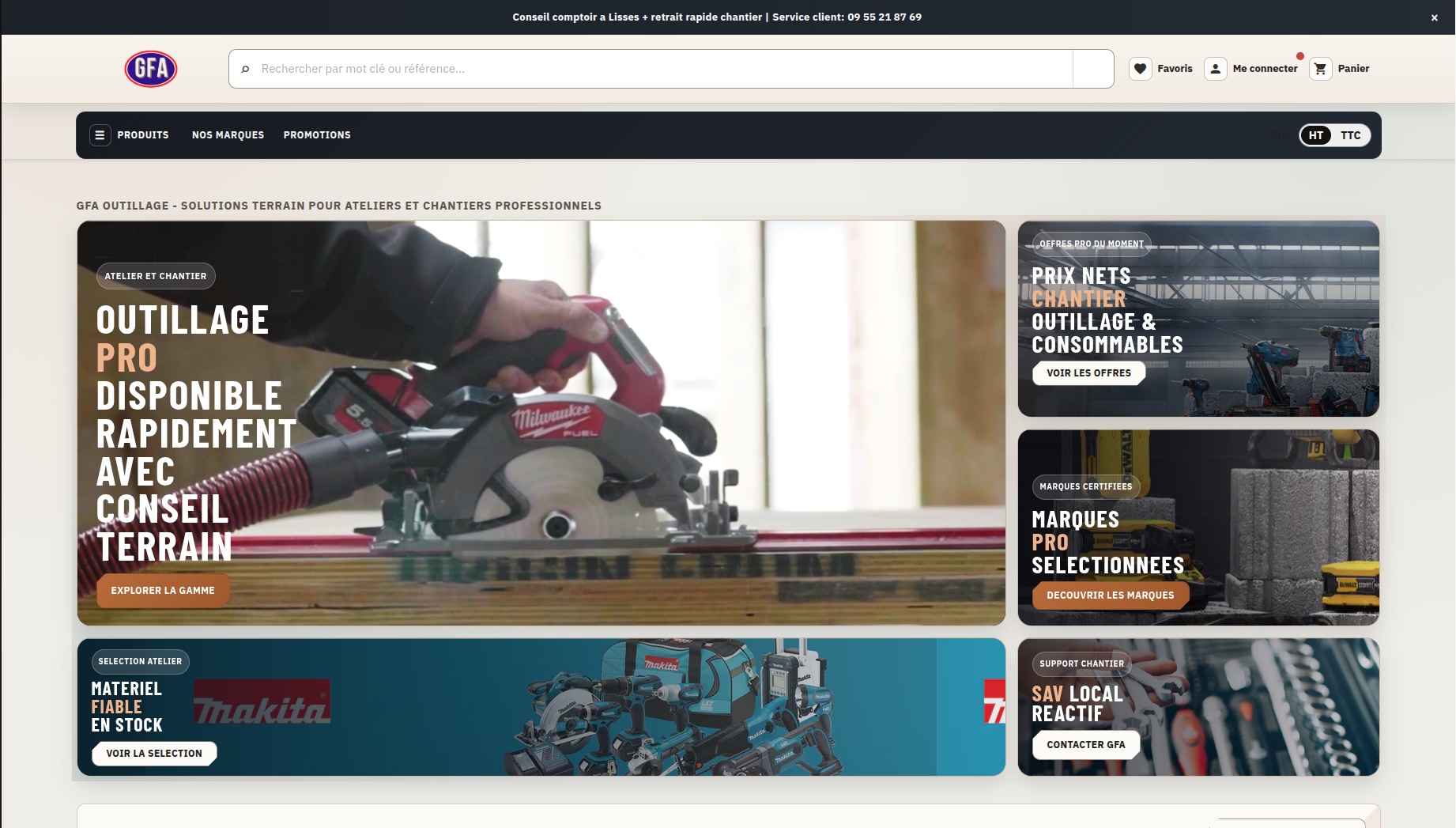 Boutique B2B pour professionnels de l'outillage et des EPI